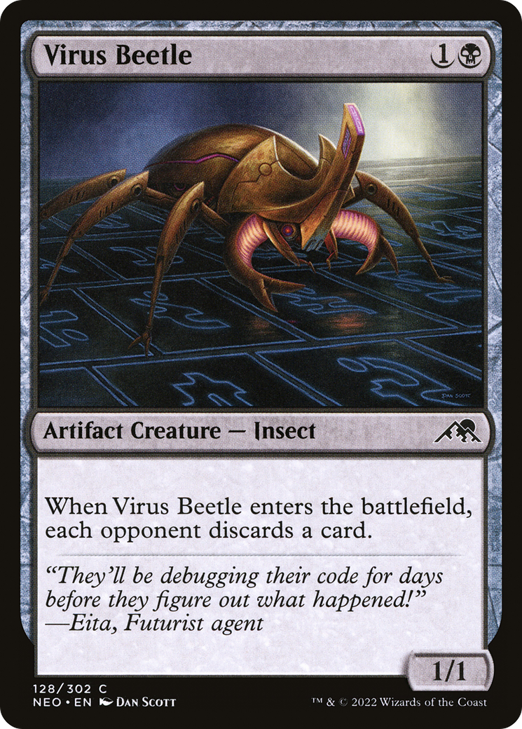 Virus Beetle (NEO-128) - Kamigawa: Neon Dynasty