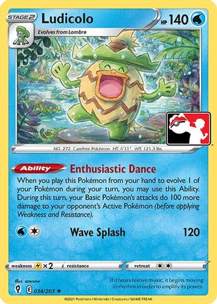 Ludicolo 34 - Prize Pack Series Cards