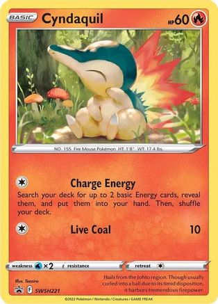 Cyndaquil SWSH221 - SWSH Sword & Shield Promo Cards Holofoil - Promo