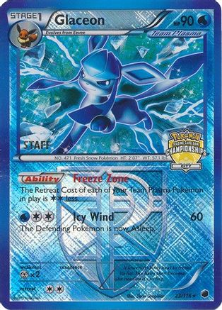 Glaceon (City Championships) [Staff] (23/116) - League & Championship Cards Holofoil - Promo