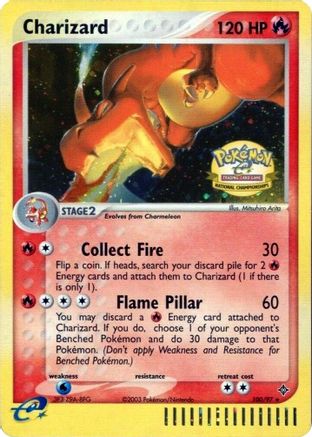 Charizard - 100/97 (National Championships) 100 - League & Championship Cards