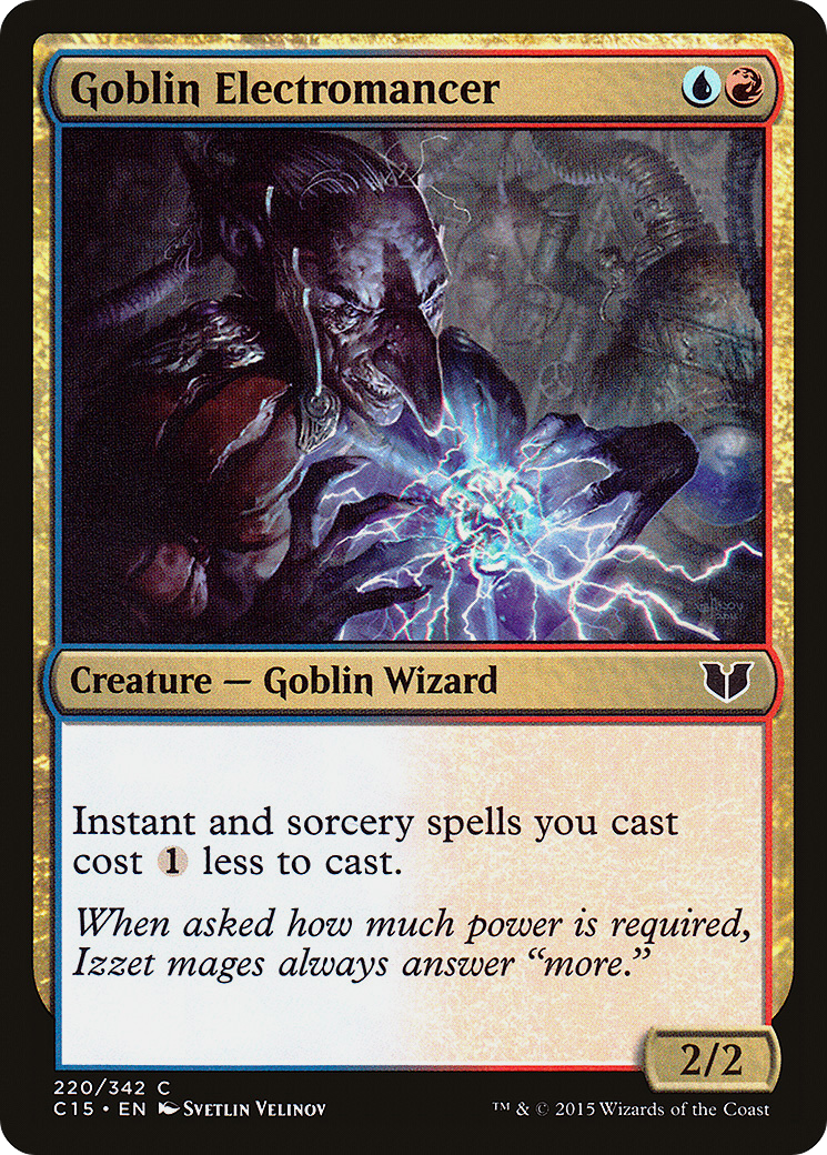 Goblin Electromancer (C15-220) - Commander 2015