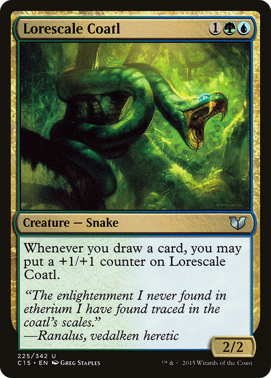 Lorescale Coatl (C15-225) - Commander 2015