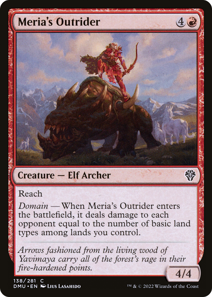 Meria's Outrider (DMU-138) - Dominaria United Foil