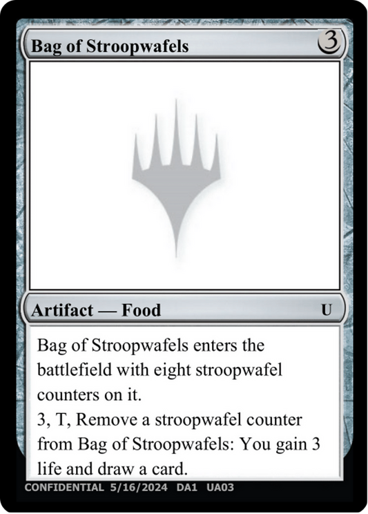 Bag of Stroopwafels (UNK-UA03A) - Unknown Event (Playtest)
