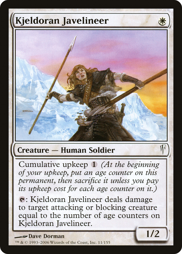 Kjeldoran Javelineer (CSP-011) - Coldsnap Foil