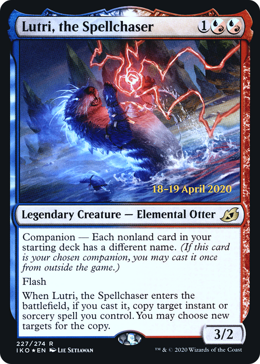 Lutri, the Spellchaser (PIKO-227S) - Ikoria: Lair of Behemoths Promos: (companion) Foil