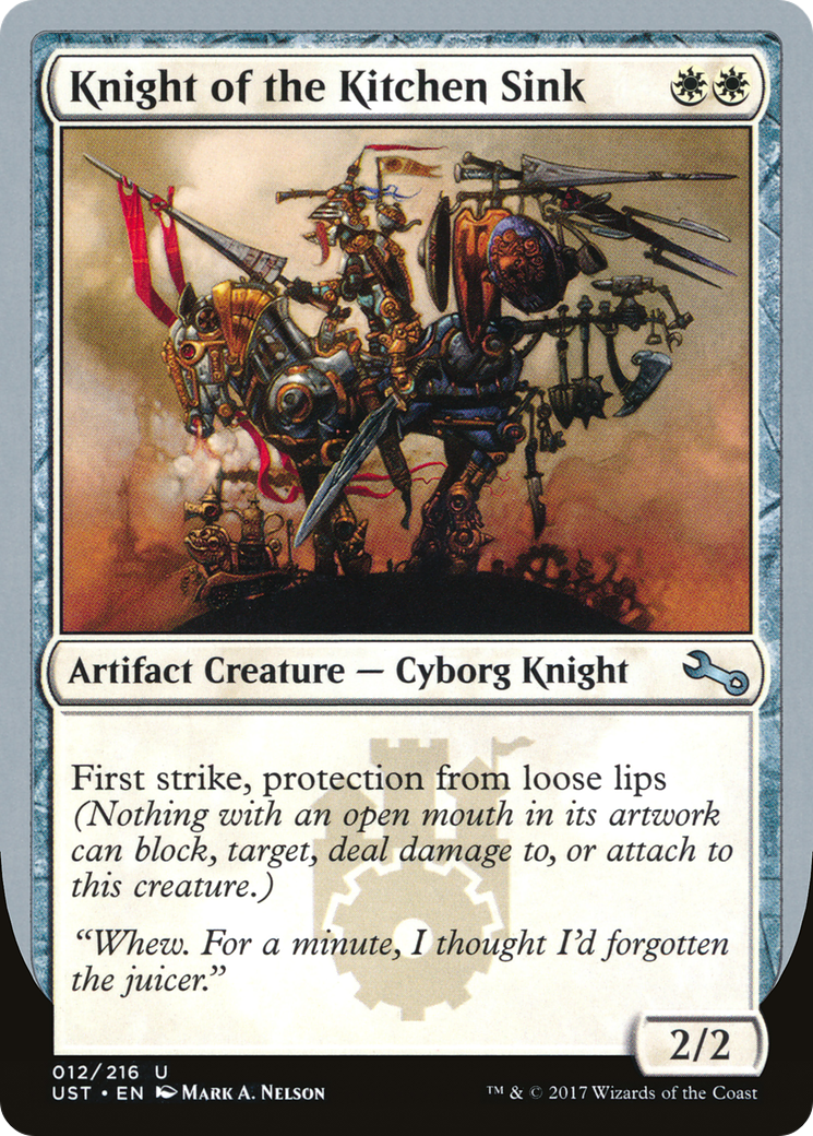 Knight of the Kitchen Sink (UST-012) - Unstable Foil