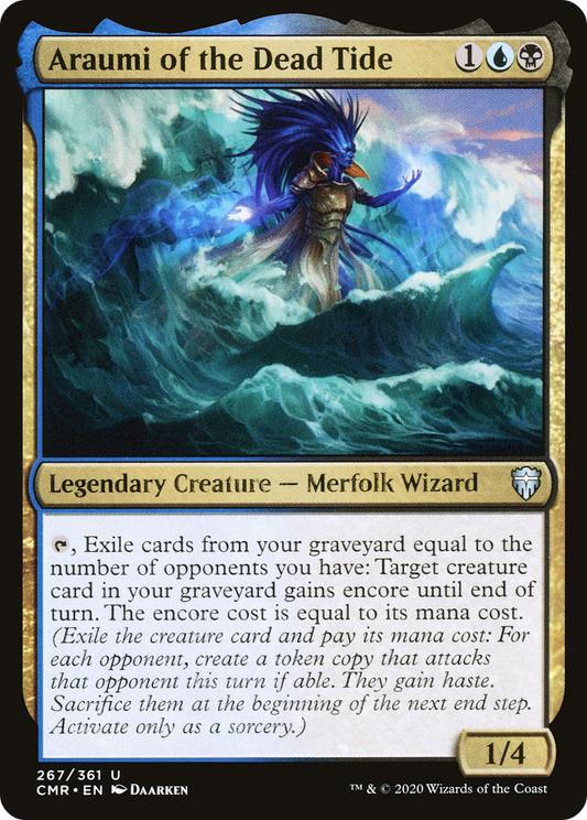 Araumi of the Dead Tide (CMR-267) - Commander Legends Foil