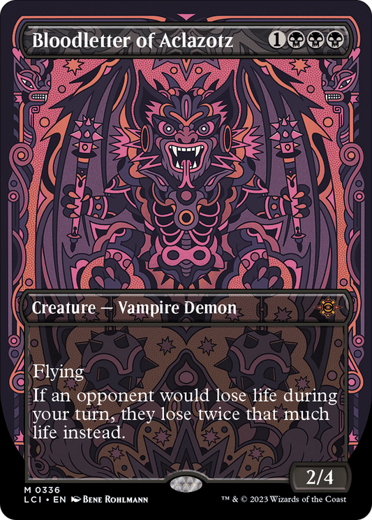 Bloodletter of Aclazotz (Borderless) (LCI-336) - The Lost Caverns of Ixalan (Borderless) Foil