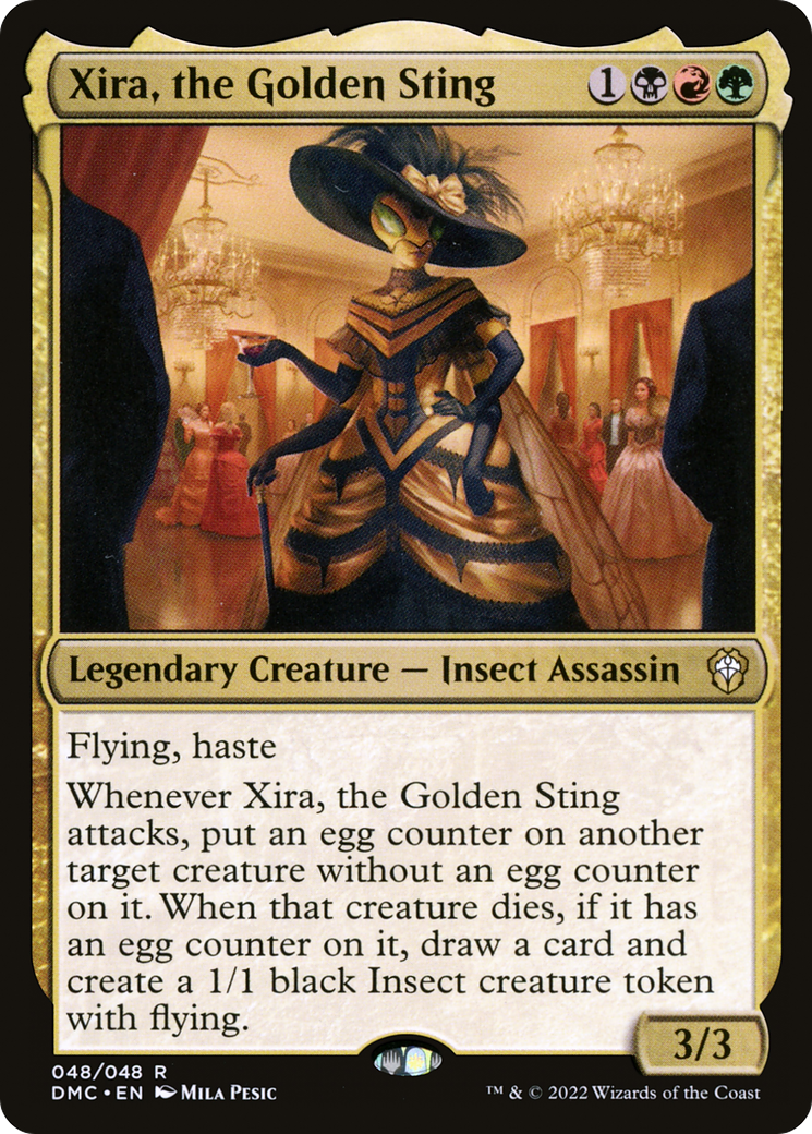 Xira, the Golden Sting  (DMC-048) - Dominaria United Commander Foil