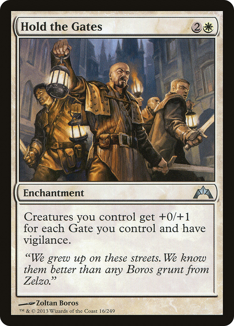 Hold the Gates (GTC-016) - Gatecrash Foil