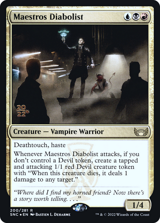 Maestros Diabolist (PRE-200S) - Streets of New Capenna Promos Foil