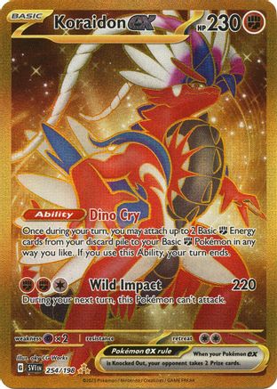 Koraidon ex (254/198) - SV01 Scarlet & Violet Base Set Holofoil - Hyper Rare