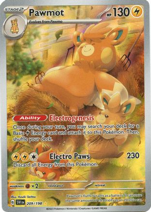 Pawmot (209/198) - SV01 Scarlet & Violet Base Set Holofoil - Illustration Rare
