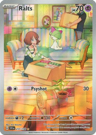 Ralts (211/198) - SV01 Scarlet & Violet Base Set Holofoil - Illustration Rare