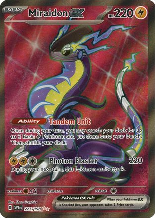 Miraidon ex - 227/198 227 - SV01 Scarlet & Violet Base Set Holofoil