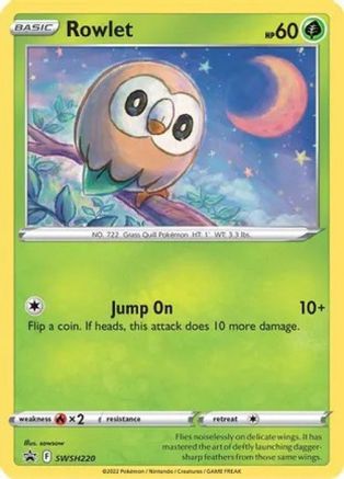 Rowlet - SWSH220 (Cosmos Holo)  - Miscellaneous Cards & Products Holofoil