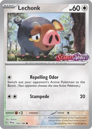 Lechonk 154/198 - Miscellaneous Cards & Products Reverse Holofoil - Promo