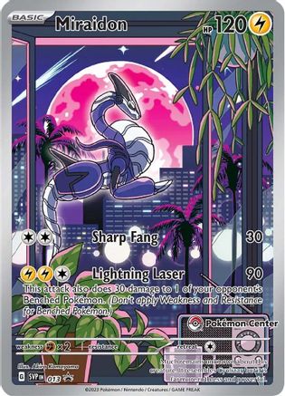 Miraidon (Pokemon Center Exclusive) (13) - SV Scarlet & Violet Promo Cards Holofoil - Promo