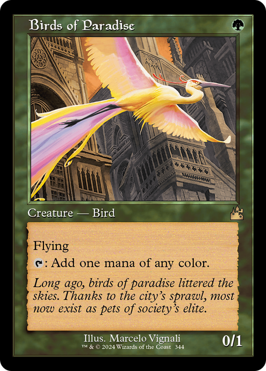 Birds of Paradise (Retro Frame) (RVR-344) - Ravnica Remastered
