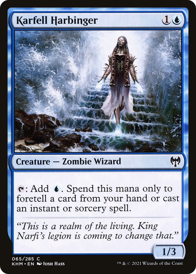 Karfell Harbinger  (KHM-065) - Kaldheim Foil