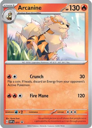 Arcanine (11) - SV Scarlet & Violet Promo Cards Holofoil - Promo