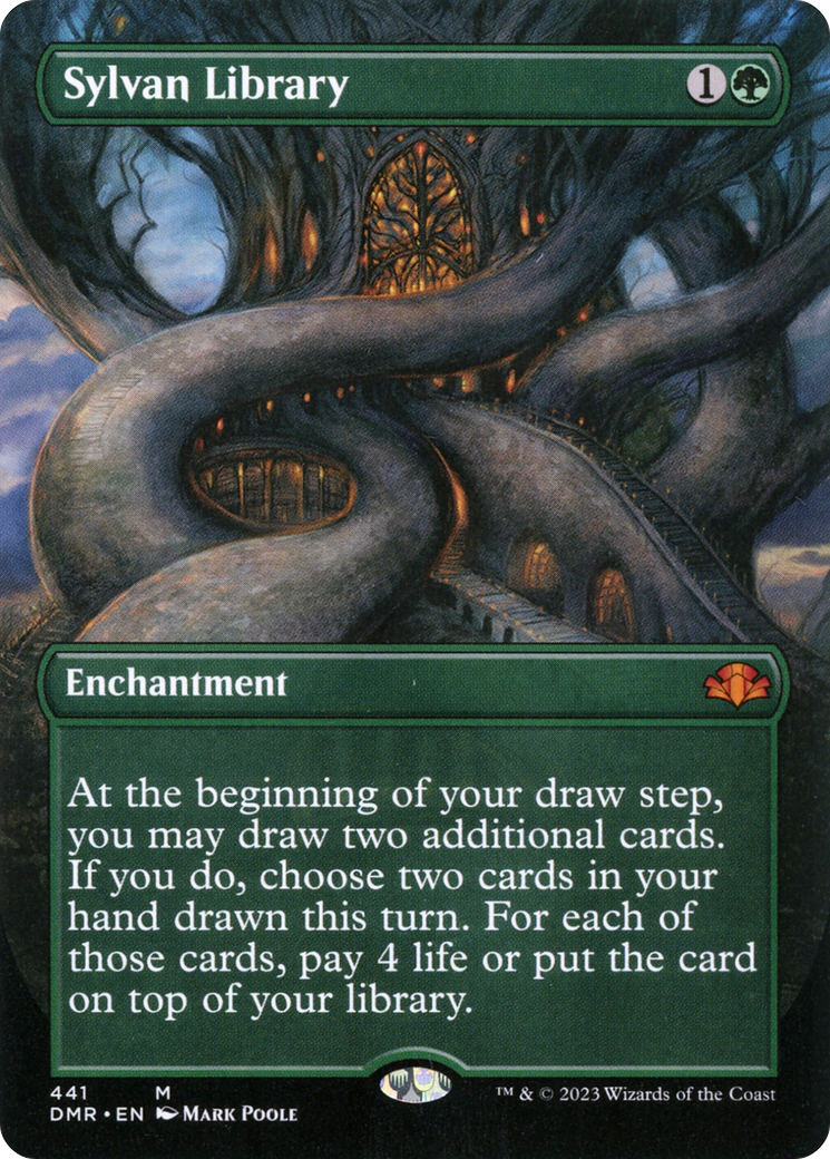 Sylvan Library (DMR-441) - Dominaria Remastered (Borderless)