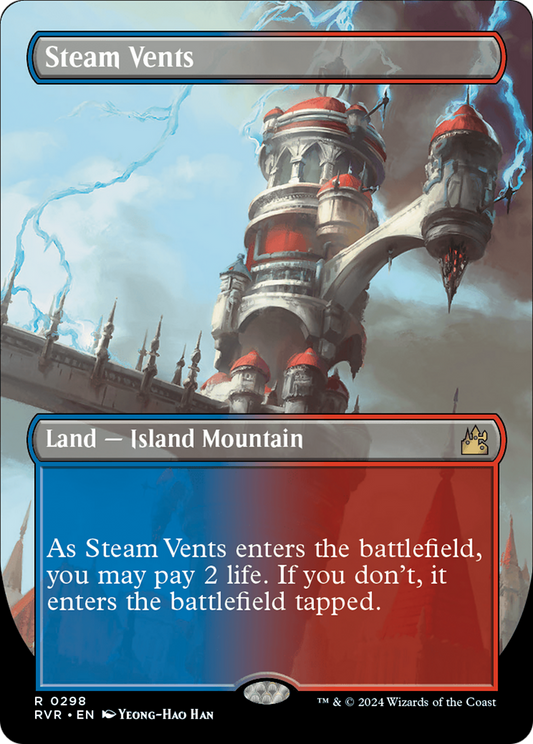 Steam Vents (RVR-298) - Ravnica Remastered (Borderless)