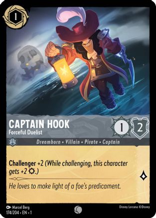 (174/204)  Captain Hook - Forceful Duelist - The First Chapter  Normal