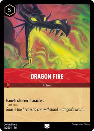 (130/204)  Dragon Fire - The First Chapter  Cold Foil