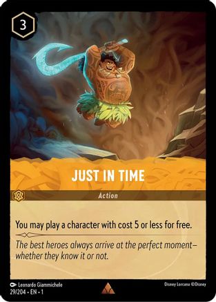 (029/204)  Just in Time - The First Chapter  Cold Foil