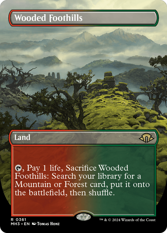 Wooded Foothills (MH3-361) - Modern Horizons 3 (Borderless) Foil