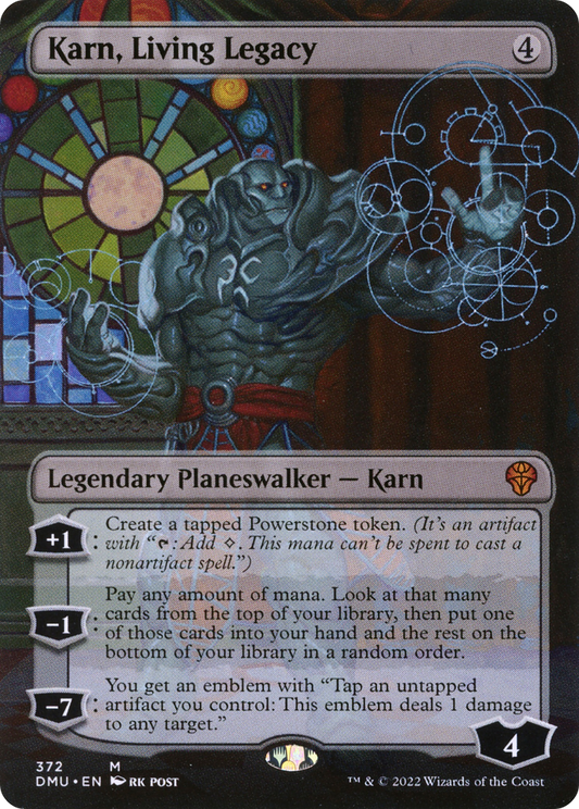 Karn, Living Legacy (DMU-372) - Dominaria United (Borderless) Foil