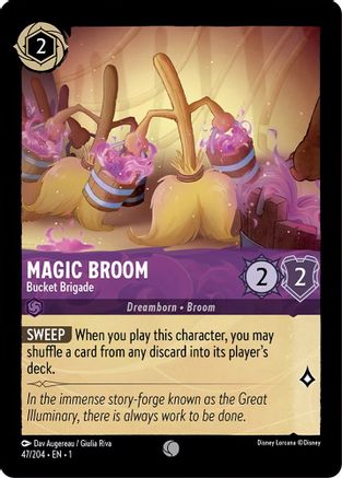 (047/204)  Magic Broom - Bucket Brigade - The First Chapter  Cold Foil