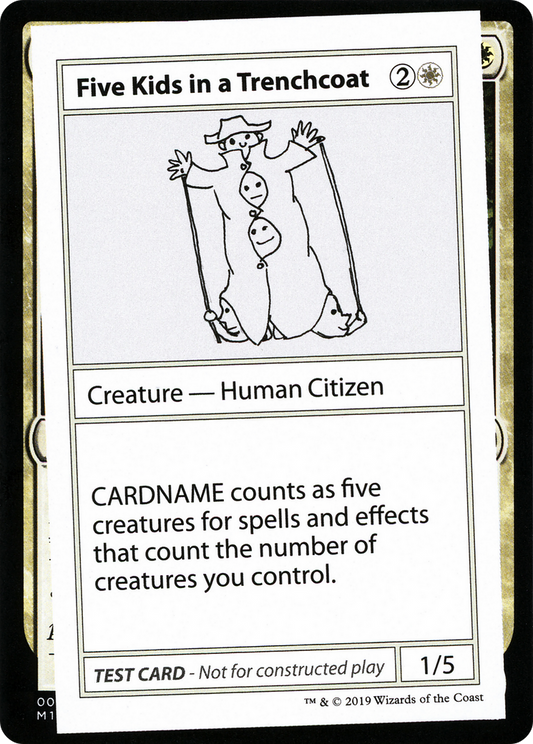 Five Kids in a Trenchcoat (CMB2-005) - Mystery Booster Playtest Cards 2021