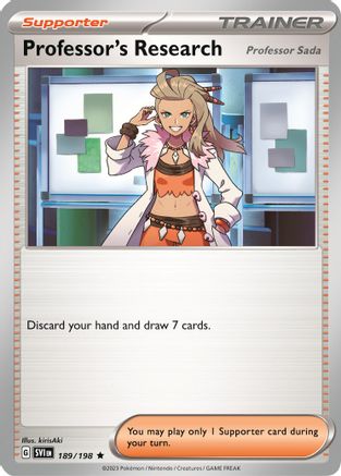 Professor's Research (189/198) - Deck Exclusives  - Rare
