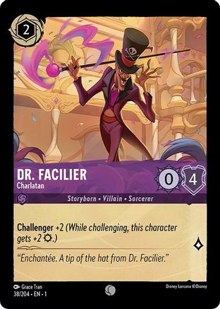 (038/204)  Dr. Facilier - Charlatan - The First Chapter  Cold Foil