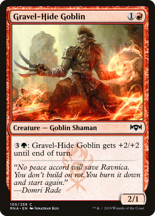 Gravel-Hide Goblin (RNA-105) - Ravnica Allegiance Foil