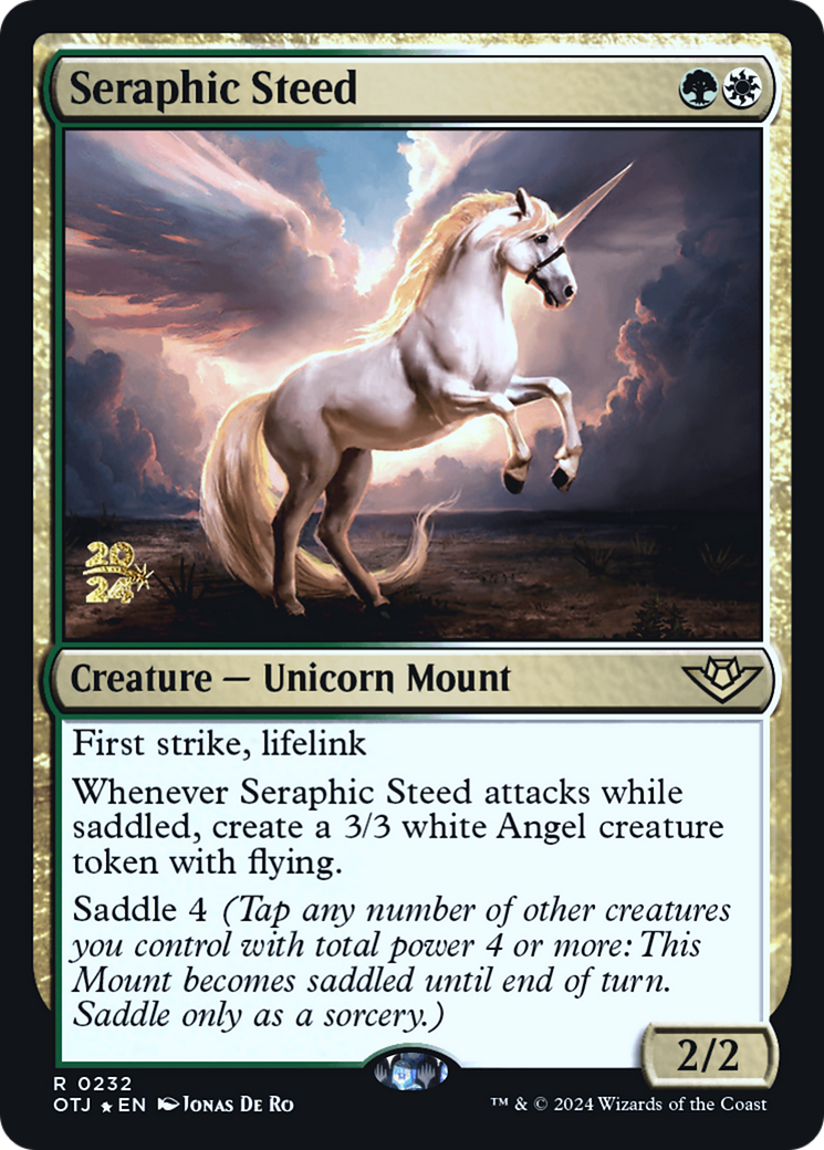 Seraphic Steed (PRE-232) - Outlaws of Thunder Junction Promos (Prerelease) Foil