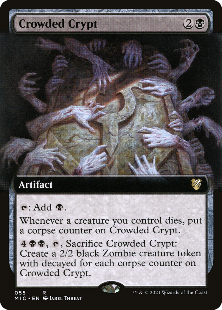 Crowded Crypt (MIC-055) - Midnight Hunt Commander: (Extended Art)