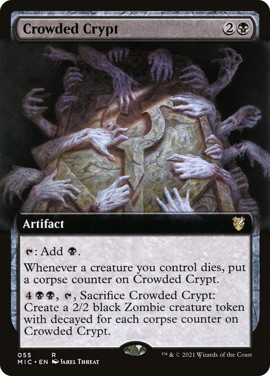 Crowded Crypt (MIC-055) - Midnight Hunt Commander: (Extended Art)