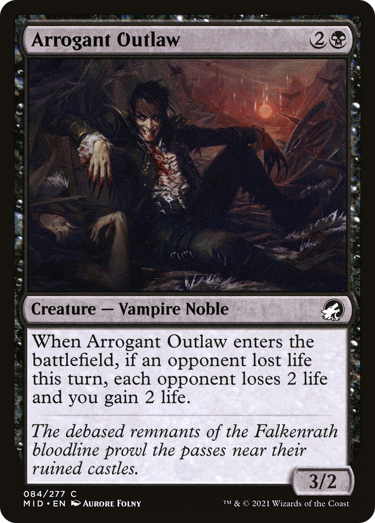 Arrogant Outlaw (MID-084) - Innistrad: Midnight Hunt