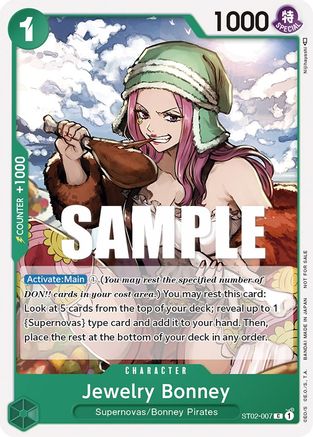 Jewelry Bonney (Tournament Pack Vol. 3) [Participant] (ST02-007) - One Piece Promotion Cards