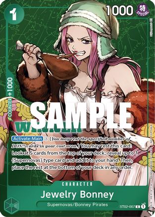 Jewelry Bonney (Tournament Pack Vol. 3) [Winner] (ST02-007) - One Piece Promotion Cards Foil