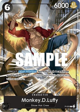 (P-035) Monkey.D.Luffy (Pirates Party Vol. 3) - One Piece Promotion Cards Normal