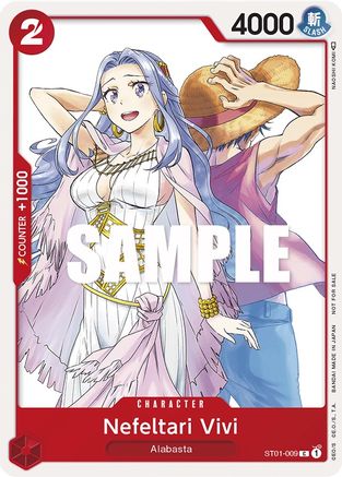 (ST01-009) Nefeltari Vivi (OP-03 Pre-Release Tournament) [Participant] - One Piece Promotion Cards Normal