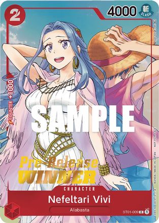 (ST01-009) Nefeltari Vivi (OP-03 Pre-Release Tournament) [Winner] - One Piece Promotion Cards Foil