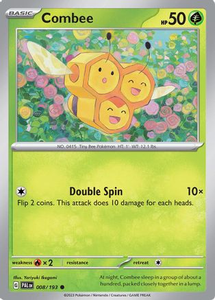 Combee (8/193) - SV02 Paldea Evolved Reverse Holofoil - Common