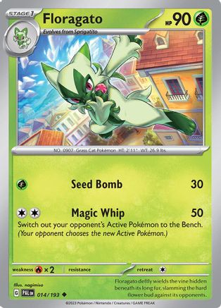 Floragato (14/193) - SV02 Paldea Evolved Reverse Holofoil - Uncommon
